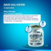 Description of why to choose Nadi Gaj Kesri Capsules, emphasizing purity, AYUSH approval, natural stamina, and long-lasting vitality.