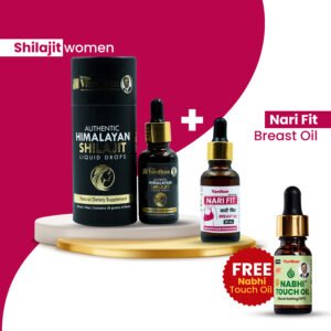 Vardhan Him Power Shilajit + Nari Fit Breast Oil Combo